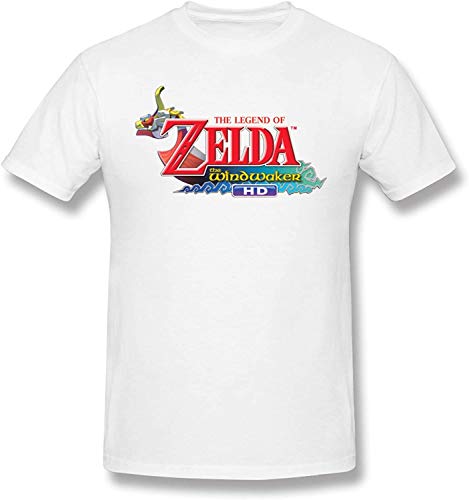 zoobar Mens T-Shirt The Legend of Zelda Wind Waker HD Soft Short Sleeve Shirts,White,XX-Large