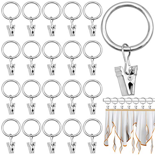 40 Piezas Anillas para Cortinas con Pinza, Anillo de Cortina de Ventana del Metal, Ayuda a Tirar de Las Cortinas fácilmente 40 Piezas Anillas para Cortinas con Pinza, Anillo de Cortina de Ventana del Metal, Ayuda a Tirar de Las Cortinas fácilmente