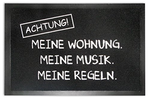 Achtung Fußmatte Meine Musik.Meine Wohnung.Meine Achtung Fußmatte Meine Musik.Meine Wohnung.Meine