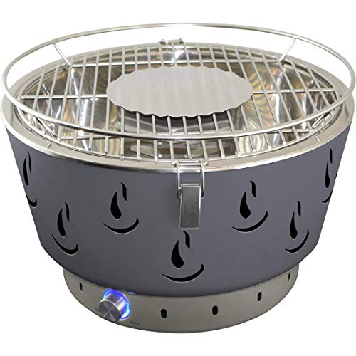 Activa Airbroil Barbacoa de mesa de acero inoxidable para carbón vegetal con ventilación activa
