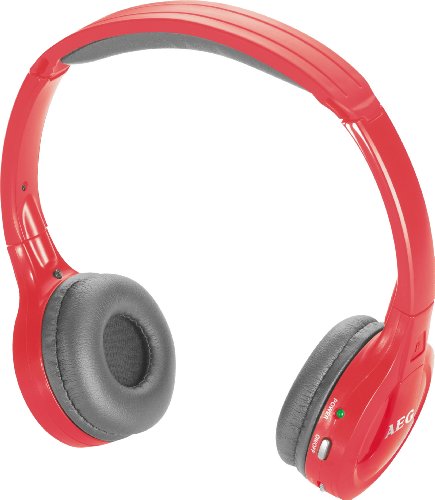 AEG AEG KH 4223 - Auriculares de diadema abiertos Bluetooth (control remoto integrado), rojo