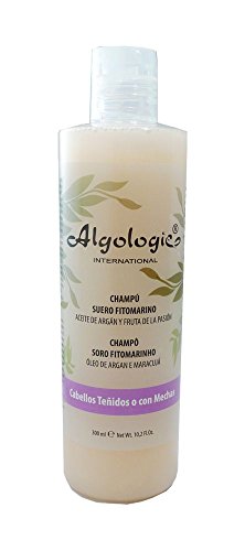Algologie International Champú Suero Fitomarino, Cabellos Teñidos o con Mechas, con Aceite de Argán y Maracuyá - 300 ml