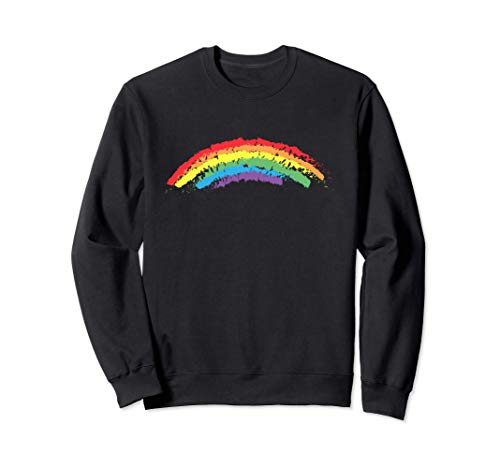 Arco iris colorido dibujado a mano de T&D Sudadera