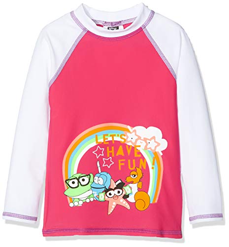 ARENA Awt UV - Camiseta de Manga Larga para niña, protección Solar, Niñas, 002054, Freak Rose-White, 92