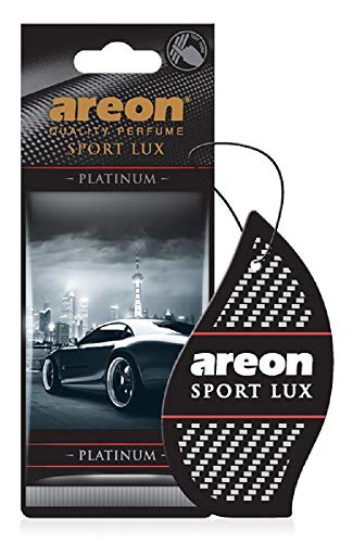 Areon Sport Perfume de Lux Calidad/cartón de Colonia Car & Home Ambientador, platino (12 unidades)