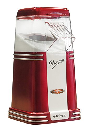 Ariete 2952 - Palomitero, 1200 W, diseño retro, color rojo