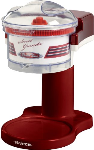 Ariete 78 Picadora de Hielo Sweet Granita Party Time, 30 W, triturador hielo extraíble, hoja acero inoxidable, fácil limpiar y desmontar, tapa on/off, rojo y blanco Ariete 78 Picadora de Hielo Sweet Granita Party Time, 30 W, triturador hielo extraíble, hoja acero inoxidable, fácil limpiar y desmontar, tapa on/off, rojo y blanco