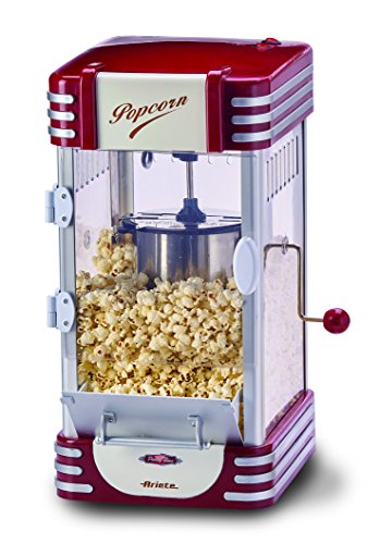 Ariete Party Time Máquina de palomitas XL, 310 W, 2.4 l, Inoxidable/Plastico, Rojo