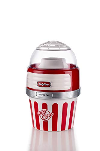 Ariete Popcorn XL Máquina de Palomitas Party Time Big Popper, Rojo y Blanco