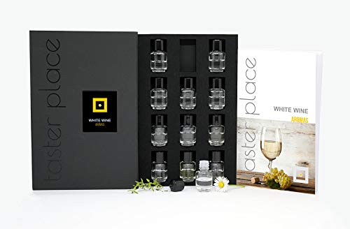 Aromas de vino blanco - Versión en inglés - kit de aromas para cata de vino. - para sumilleres y aficionados.