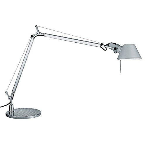 Artemide Tolomeo A001000 - Lámpara de mesa de aluminio gris con base de 23 cm