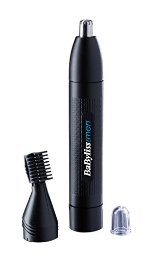 BaByliss MEN E652E Cortapelos para nariz, orejas y cejas, sistema de corte circular, lavable bajo el grifo, color negro BaByliss MEN E652E Cortapelos para nariz, orejas y cejas, sistema de corte circular, lavable bajo el grifo, color negro