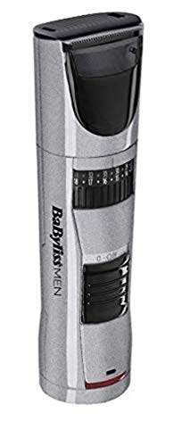 BaByliss MEN T831E | Barbero Especial Barba Larga, Con/Sin Cable, 60 min Autonomía, 2x Guías de corte 0,5-20mm y 16-35mm, Sistema recogedor de Pelo, Cuchillas Acero inox 34 mm