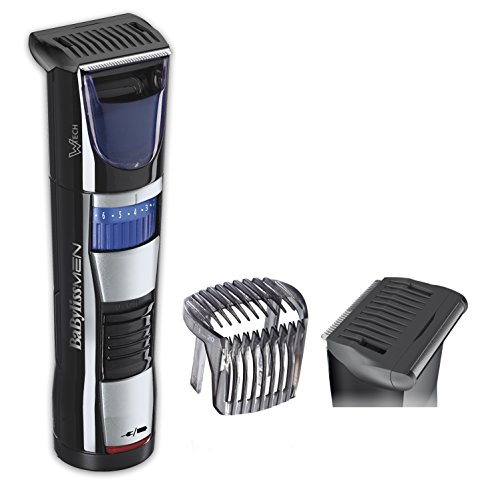 BaByliss T840E - Afeitadora y recortadora de barba, cuchillas resistentes de acero inoxidable, 60 minutos de autonomía, uso con y sin cable, negro BaByliss T840E - Afeitadora y recortadora de barba, cuchillas resistentes de acero inoxidable, 60 minutos de autonomía, uso con y sin cable, negro