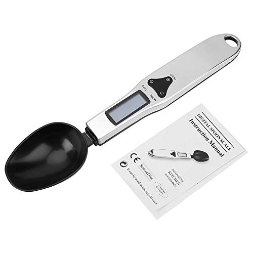 Balanza de cuchara digital - 500G/0.1G Balanza de cuchara digital Cuchara de cocina de medición electrónica con pantalla LCD grande