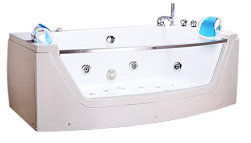 Bañera hidromasaje Jakuzzi Bañera de esquina spa hidromasaje Piscina PRIVILEGE Terapia luz de colores Jakuzzi para 2 nueva 180 x 90