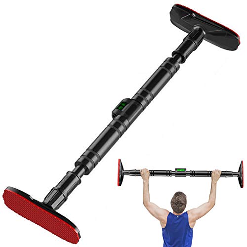 Barra dominadas puerta, Barra de dominadas para Pared,Barra de Entrenamiento Ajustable Barra fija para puerta Gym Pull Up Bar pull up bar, flexiones, para diversos Gimnasio en Casa (90-120CM)