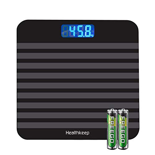 Báscula de Baño Digital, Báscula Inteligente de Alta Medición Precisa 180kg/ 400lbs/ 28st, con Tecnología Step-On, Vidrio Templado de 5mm, Gran Pantalla LCD Retroiluminada Báscula de Baño Digital, Báscula Inteligente de Alta Medición Precisa 180kg/ 400lbs/ 28st, con Tecnología Step-On, Vidrio Templado de 5mm, Gran Pantalla LCD Retroiluminada