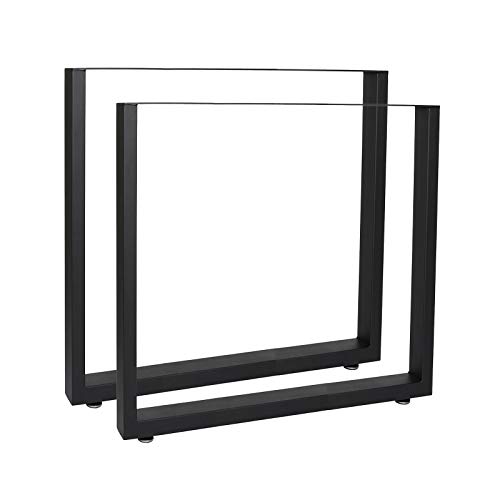 Bastidores para mesa 70x72 cm Recubrimiento polvo negro Caballetes para tablero Patas de mesa Bricol Bastidores para mesa 70x72 cm Recubrimiento polvo negro Caballetes para tablero Patas de mesa Bricol