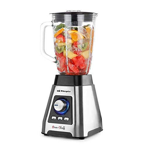 BATIDORA DE VASO ORBEGOZO BV 15000-1500 W - VASO 1.5L - 7 VELOCIDADES+3 FUNCIONES PROGRAMADAS - CUCHILLAS 6 HOJAS CON RECUBRIM BATIDORA DE VASO ORBEGOZO BV 15000-1500 W - VASO 1.5L - 7 VELOCIDADES+3 FUNCIONES PROGRAMADAS - CUCHILLAS 6 HOJAS CON RECUBRIM