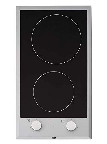 Beko HDCC 32200X hobs - Placa Vitrocerámica (Mandos Giratorios, 2900W, 220V) Acero inoxidable