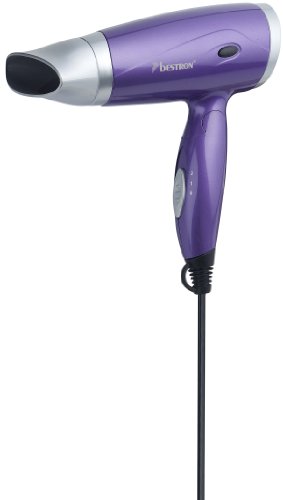 Bestron AHD1400P 1400W Púrpura, Plata secador - Secador de pelo (Púrpura, Plata, 5 año(s), 1400 W, 220-240)