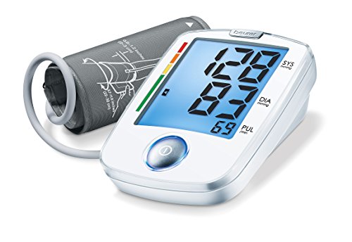 Beurer BM44 - Tensiómetro de brazo, indicador OMS, fácILfuncionamiento 1 botón, color blanco Beurer BM44 - Tensiómetro de brazo, indicador OMS, fácILfuncionamiento 1 botón, color blanco