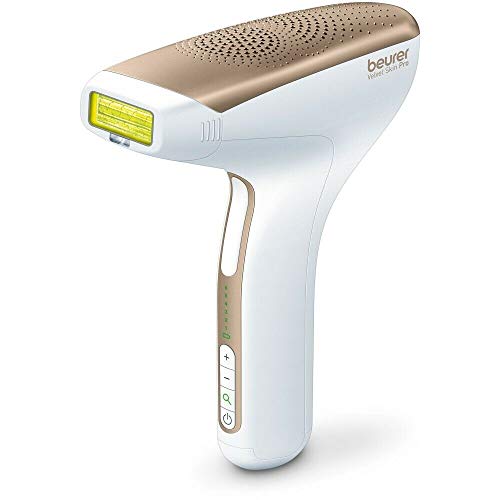 Beurer IPL-8500 - Depiladora de luz pulsada (IPL) Velvet Skin Pro, aplicación My IPL, cartucho con 300.000 pulsaciones, 6 niveles intensidad, zona luz 4.5 cm, sensor de contacto, color blanco