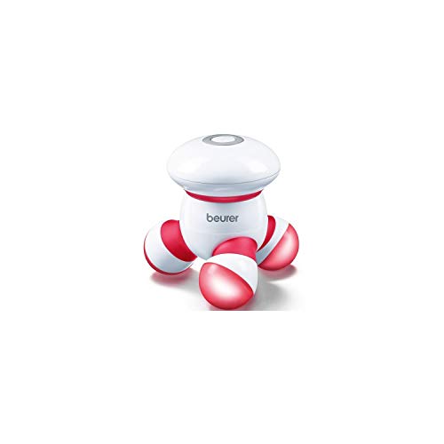 Beurer MG16 - Masajeador Mini aparato Vibratorio, con luz LED, color blanco y rojo Beurer MG16 - Masajeador Mini aparato Vibratorio, con luz LED, color blanco y rojo
