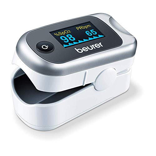 Beurer Po40 Pulsioxímetro, Determina Saturación Oxígeno y Pulsaciones, Display con 6 Vistas, Luz Display Brillante Ajustable, Gráfica Pulso, Estuche con Correo y Cinturón, Color Blanco Gris Beurer Po40 Pulsioxímetro, Determina Saturación Oxígeno y Pulsaciones, Display con 6 Vistas, Luz Display Brillante Ajustable, Gráfica Pulso, Estuche con Correo y Cinturón, Color Blanco Gris