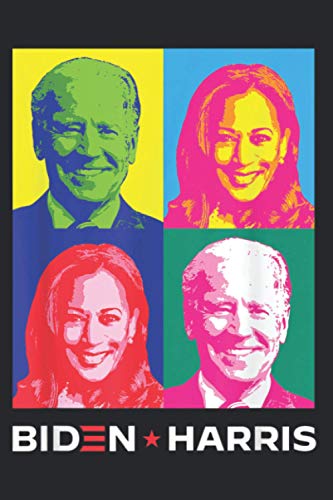 Biden Harris Pop Art Retro Vintage Style: To-do Notebook, 6x9 inches, 120 Pages