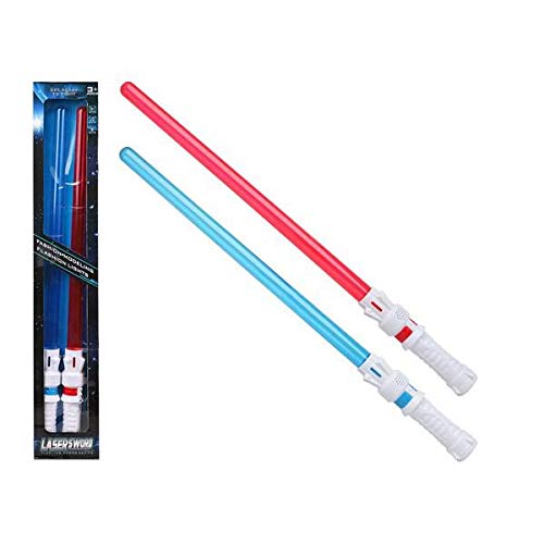 BigBuy Fun- Espada Laser Azul Rojo (2 Uds) (S1123853)