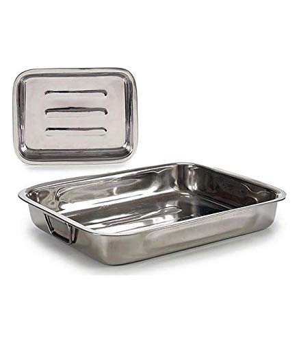 BigBuy Home Bandeja Para Horno Acero (27 X 5 X 35,5 Cm)