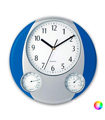 BigBuy Home Reloj De Pared Bicolor 149301 Azul