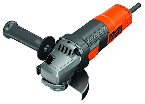 BLACK+DECKER BEG220-QS Amoladora angular 900 W, 12.000 rpm, eje M14, Ajuste de Guarda sin Llave