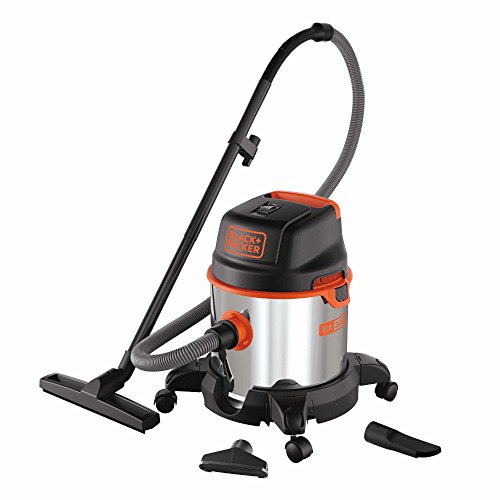 Black+Decker BXVC20XE Aspirador multiuso de sólidos y líquidos (1400 W, 20 l, Acero Inox) Black+Decker BXVC20XE Aspirador multiuso de sólidos y líquidos (1400 W, 20 l, Acero Inox)