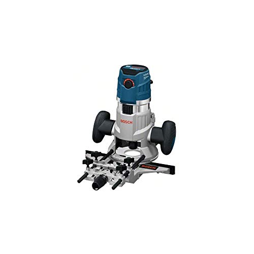 Bosch GMF 1600 CE Professional - Fresadora de superficie, 2 casquillos copiadores, 2 pinzas de sujección, adaptador de aspiración, protección de virutas y tope paralelo Bosch GMF 1600 CE Professional - Fresadora de superficie, 2 casquillos copiadores, 2 pinzas de sujección, adaptador de aspiración, protección de virutas y tope paralelo