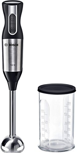 Bosch MSM6S10B Ergomixx Style Batidora de mano, 750 W, color negro y acero