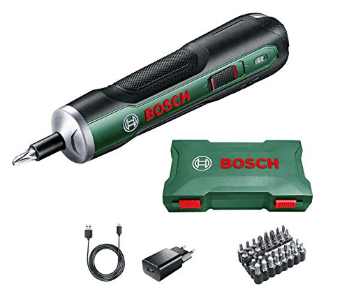 Bosch Push Drive - Atornillador (batería integrada 3,6 V 1,5 Ah, 360 rpm, en caja)