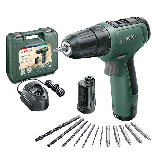 Bosch taladro/atornillador a batería EasyDrill 1200, sistema de 12 V, en maletín de transporte, 2 baterías Bosch taladro/atornillador a batería EasyDrill 1200, sistema de 12 V, en maletín de transporte, 2 baterías