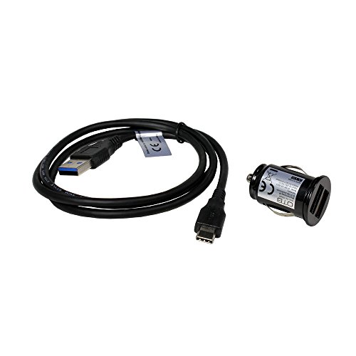 Cable USB 3.0 y Cargador Coche para TCL 10 SE, 2100mA