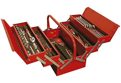 Caja de Herramientas Completa 5 Compartimentos con 99 piezas y Bandejas Eva Caja de Herramientas Completa 5 Compartimentos con 99 piezas y Bandejas Eva
