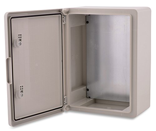 Caja de plástico ABS BOXEXPERT Caja de control de la flota IP65 gris/transparente (ABS, 350x250x150mm gris)