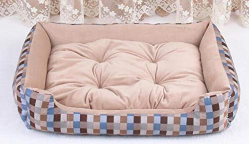 Cama Perro Cama para Perros Grande, Sofá para Dormir, Colchón para Perros Y Gatos, Desmontable A Rayas, para Gatos, Sofá, Perreras, Almohadillas para Ropa De Cama, Suministros para Mascotas L70X5