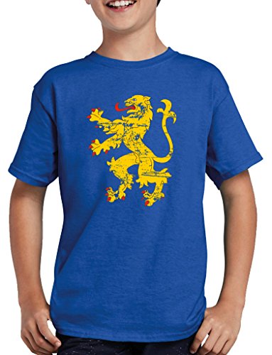 Camiseta infantil con bandera de apartamento azul cobalto 152/164 cm