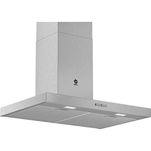 Campana - Balay 3BC076MX, Decorativa, 590m3/h, 3 posiciones, 75 cm, Inox Campana - Balay 3BC076MX, Decorativa, 590m3/h, 3 posiciones, 75 cm, Inox