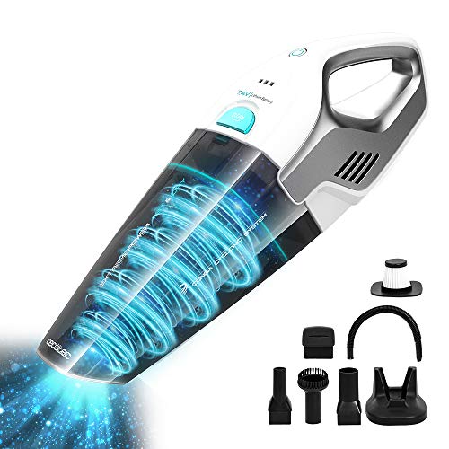 Cecotec Aspirador de Mano Conga Immortal ExtremeSuction 7,4 V Hand. Aspira sólidos y liquidos,Ligero y sin Bolsas, Tiempo de autonomía 20 Minutos, 7,4 V, Tecnología ciclónica Cecotec Aspirador de Mano Conga Immortal ExtremeSuction 7,4 V Hand. Aspira sólidos y liquidos,Ligero y sin Bolsas, Tiempo de autonomía 20 Minutos, 7,4 V, Tecnología ciclónica