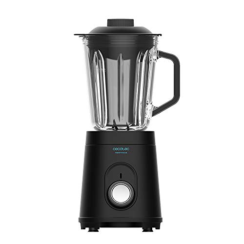 Cecotec Batidora Vaso Power Black Titanium 1000. 1000 W, Cuerpo de Acero Inoxidable, Cuchilla de 6 Hojas con Recubrimiento de Titanio Negro, Jarra de Vidrio 1,5 L, 5 Velocidades Cecotec Batidora Vaso Power Black Titanium 1000. 1000 W, Cuerpo de Acero Inoxidable, Cuchilla de 6 Hojas con Recubrimiento de Titanio Negro, Jarra de Vidrio 1,5 L, 5 Velocidades