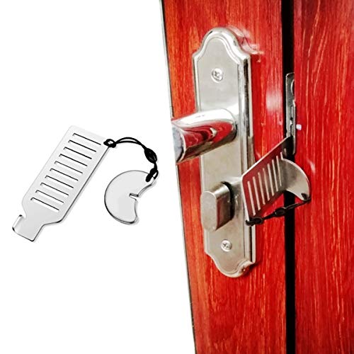Cerradura de Puerta Portátil Cerradura de Viaje Cerradura Sólida para Trabajo Pesado Cerradura de Puerta de Privacidad de Seguridad sin Perforaciones para Apartamento/Viaje / Cerradura de Puerta Portátil Cerradura de Viaje Cerradura Sólida para Trabajo Pesado Cerradura de Puerta de Privacidad de Seguridad sin Perforaciones para Apartamento/Viaje /