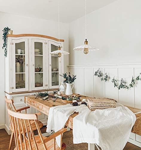 Cikonielf Aparador con vitrina de madera maciza de pino 132 x 43 x 196 cm Aparador rústico con 3 cajones, 3 armarios y 9 compartimentos – Blanco con parte superior marrón Cikonielf Aparador con vitrina de madera maciza de pino 132 x 43 x 196 cm Aparador rústico con 3 cajones, 3 armarios y 9 compartimentos – Blanco con parte superior marrón